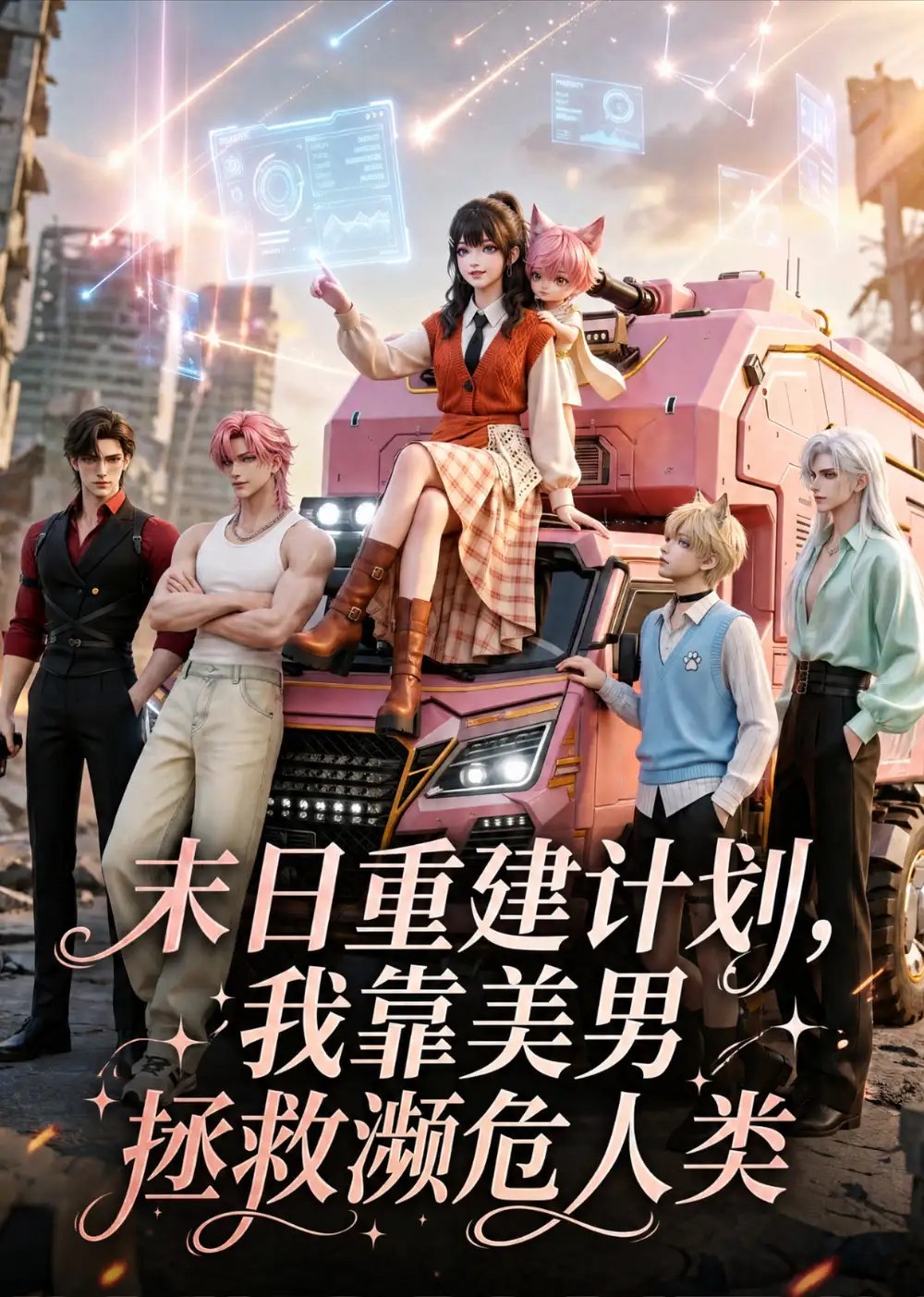 末日重建计划，我靠美男拯救濒危人类&末日重建计划我靠美男拯救濒危人类（60集）AI短剧