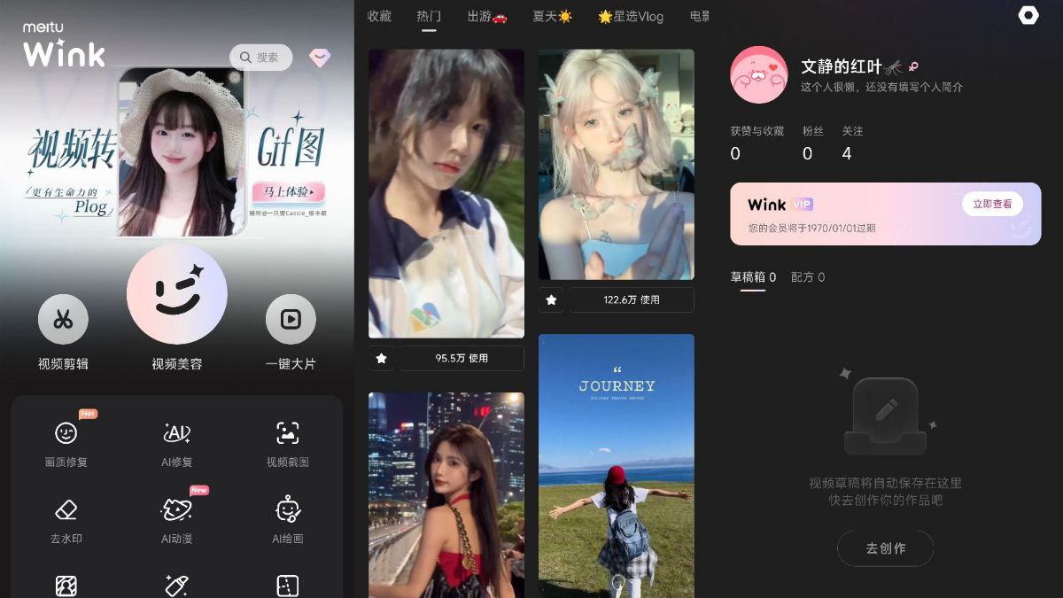 Wink视频人像美颜 v1.8.3 — 绿化解锁高级版