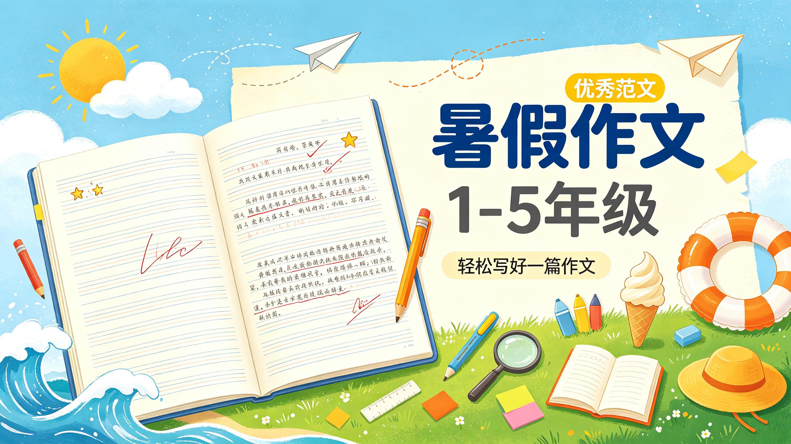 暑假作文1-5年级优秀范文 PDF