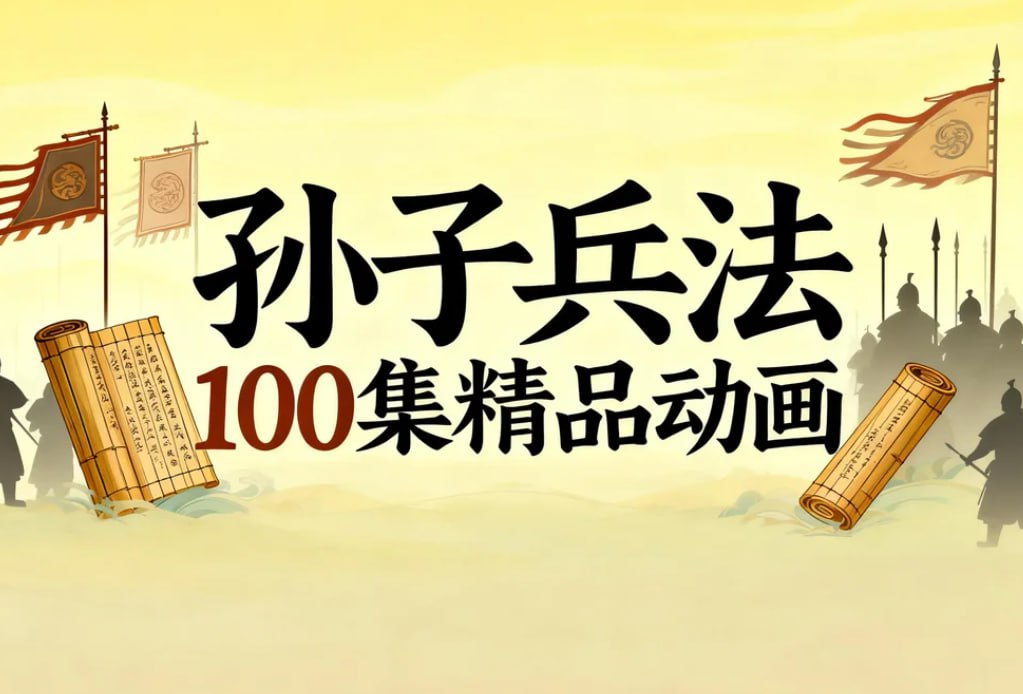 孙子兵法100集精品动画，国学经典+谋略思维启蒙
