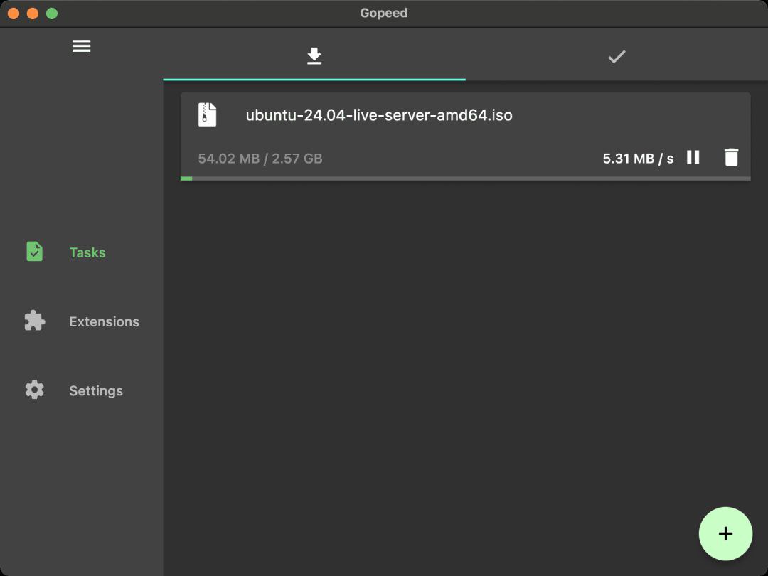 Gopeed v1.5.7（够快下载器）一款特别简洁的下载工具 支持http和磁力 自动更新Tracker