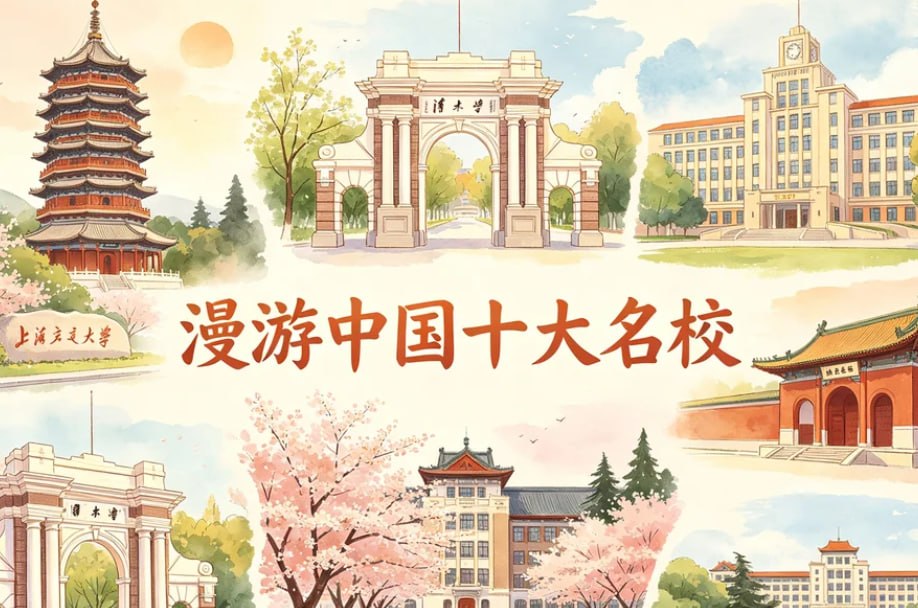 漫游中国十大名校，云游清北复交+种下名校梦想