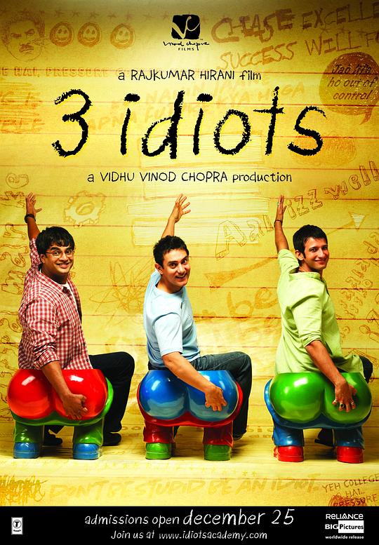 三傻大闹宝莱坞 3 Idiots (2009) 1080p 原盘Remux 中文字幕 已刮削