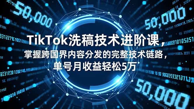 TikTok洗稿技术进阶课