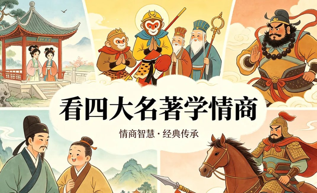 看四大名著学情商，借古人智慧提升社交力