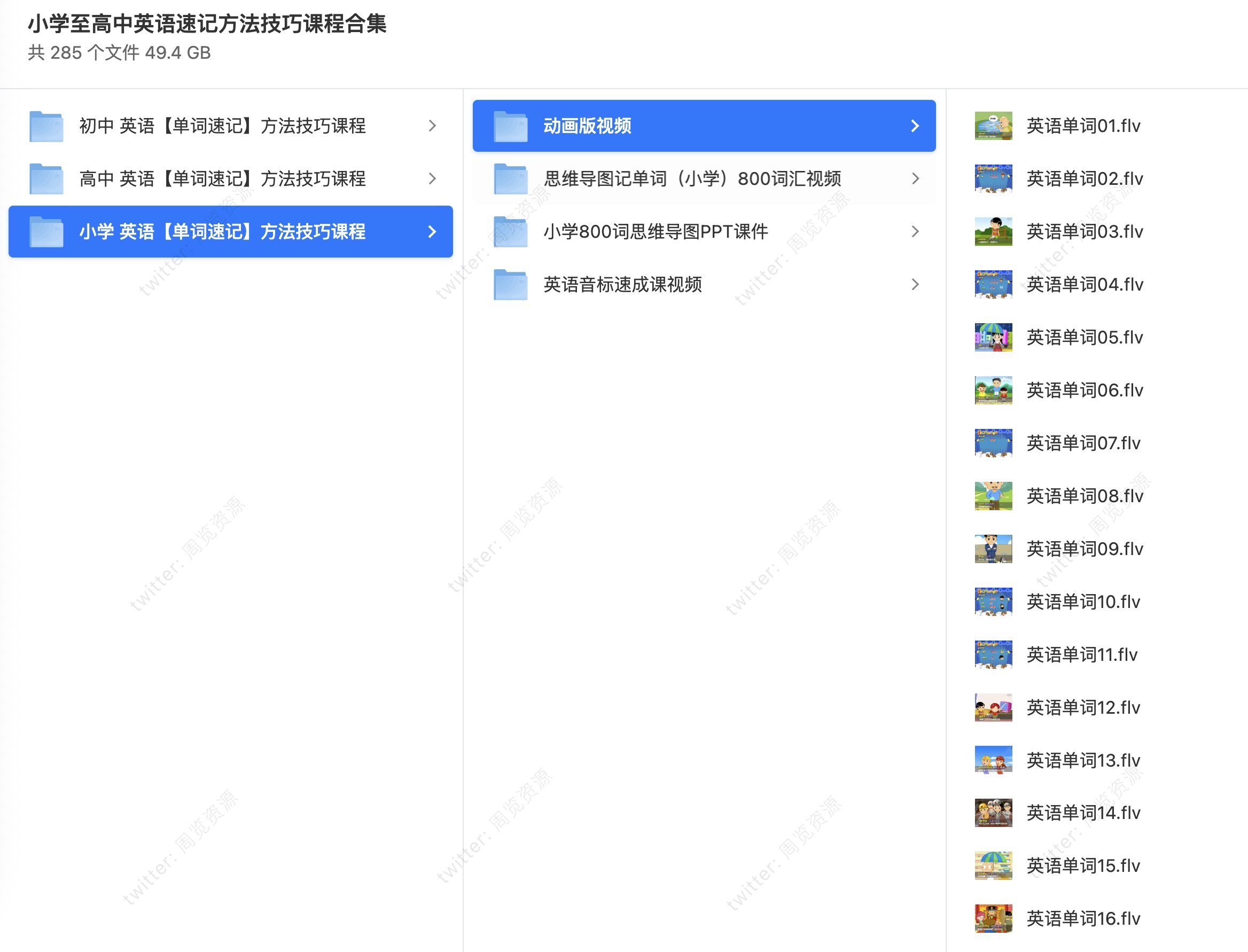 小学至高中英语速记方法技巧课程合集