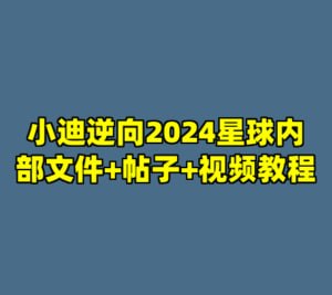 小迪逆向2024星球内部文件+帖子+视频教程