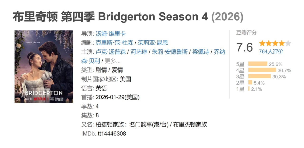 布里奇顿 第四季 Bridgerton Season 4 (2026)