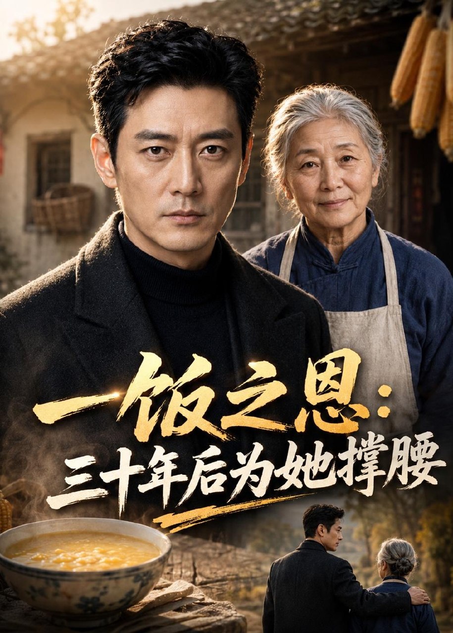 一饭之恩三十年后为她撑腰 (42集) AI短剧 | 短剧