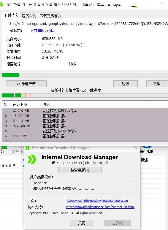 IDM6.42.14免激活版 修复403错误