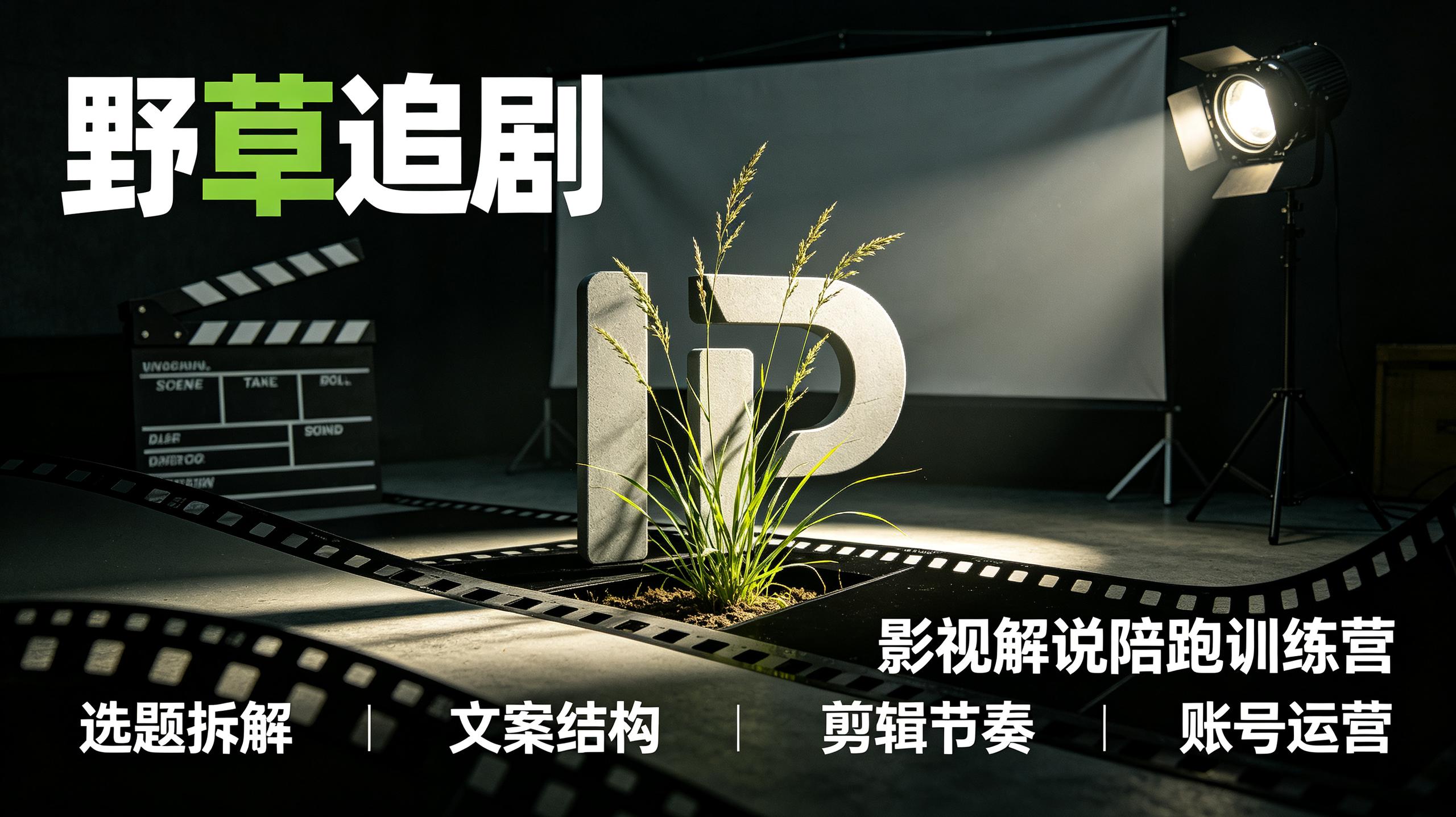 野草追剧：影视解说陪跑训练营