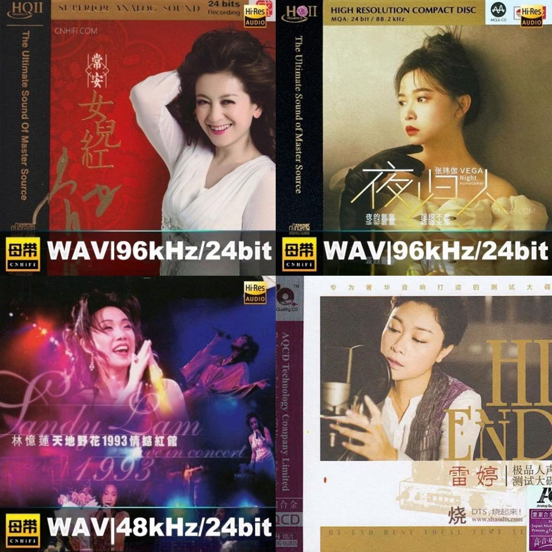 HI-END雷婷极品人声测试大碟wav  24bit 96khz