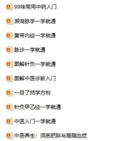一目了然学中医丛书全10册 PDF