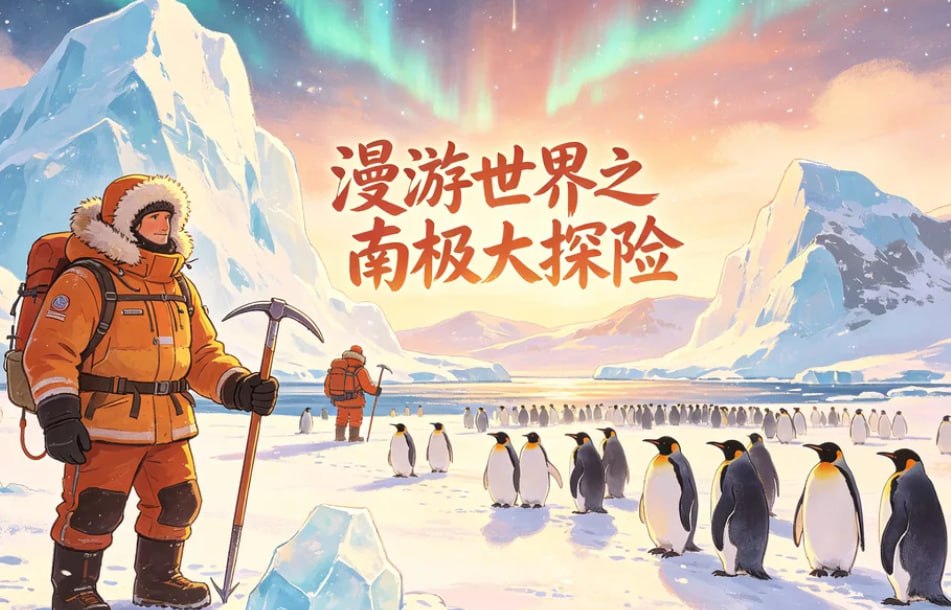 十万少年漫游世界之南极大探险，培养勇气与探索精神