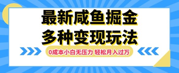 0成本小白无压力，多种变现方式，轻松月入过W