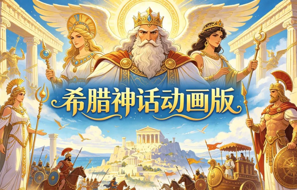 希腊神话课动画版，打开西方文明的想象力之门