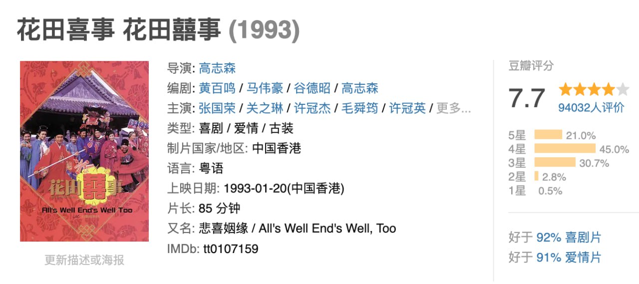 花田喜事.1993.BD720P.国粤双语中字