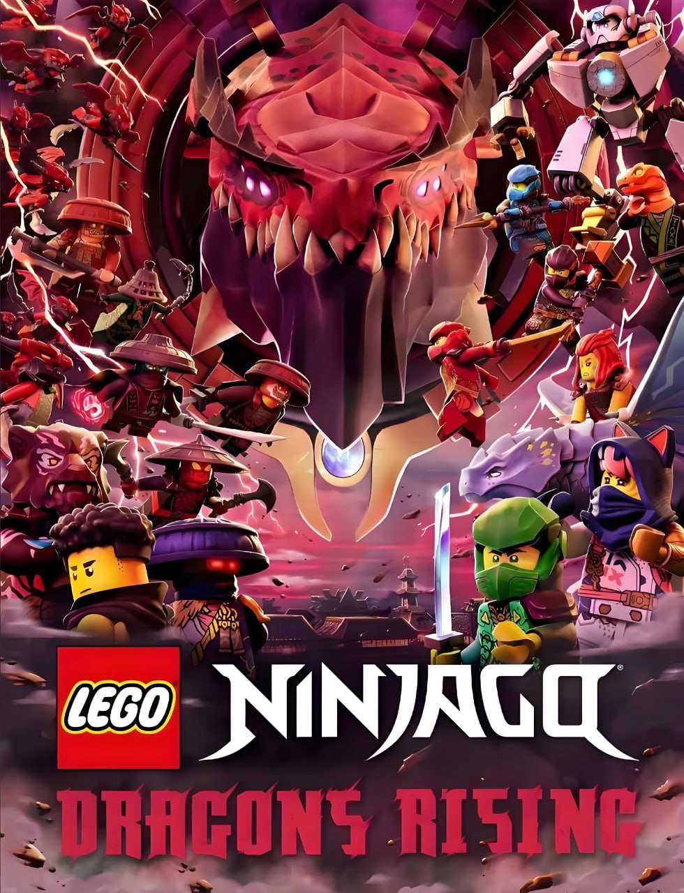少儿英语启蒙动画乐高幻影忍者：神龙崛起 Ninjago Dragons Rising (1-2季视频+音频)