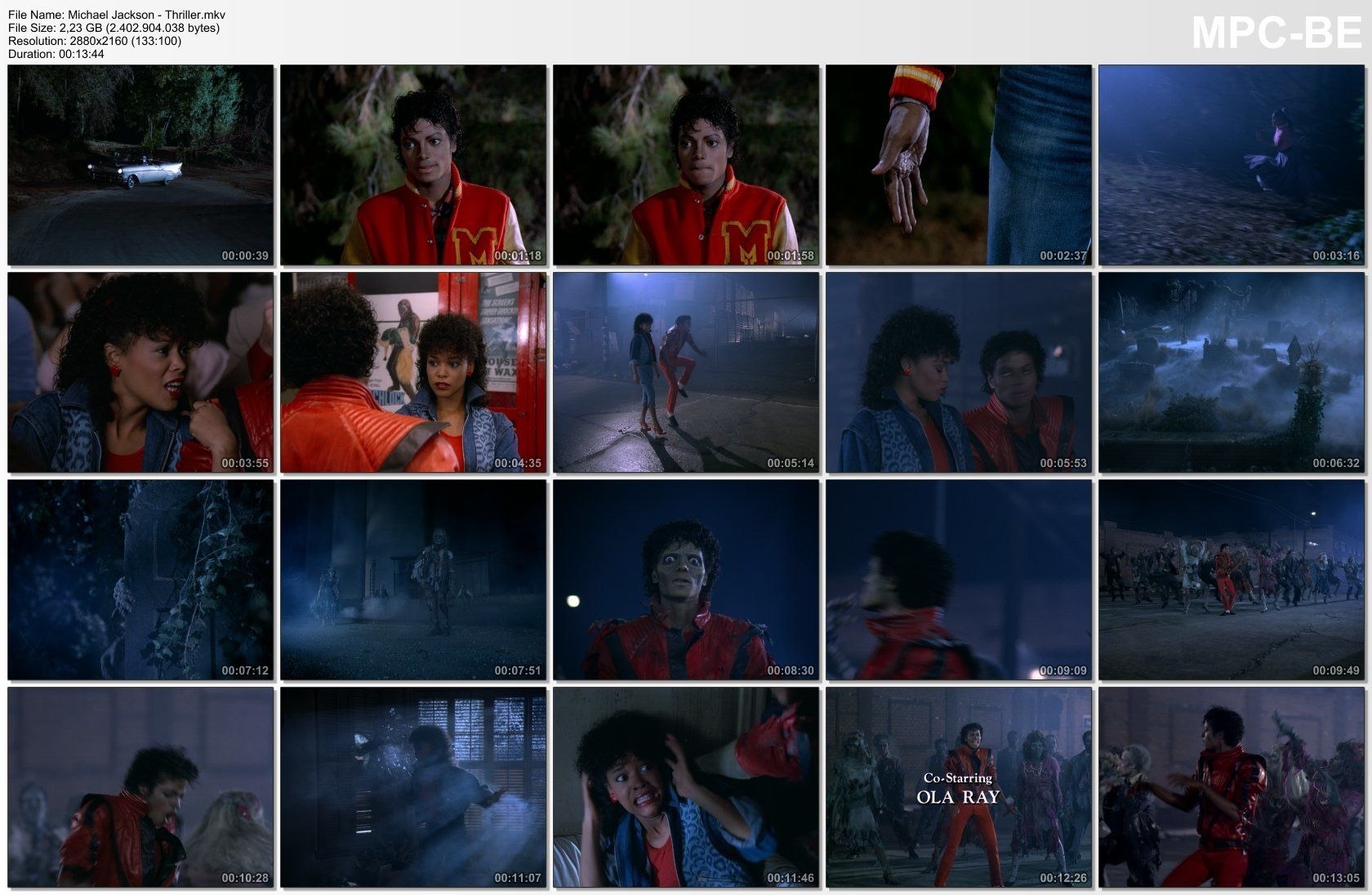 迈克尔杰克逊 战栗 MV 4K 修复版Michael Jackson - Thriller (4K Remaster)