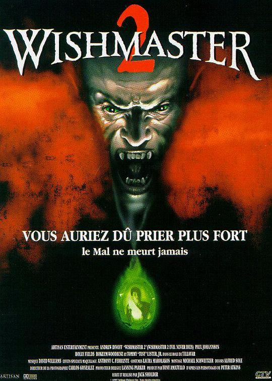 恶魔咆哮2 Wishmaster 2: Evil Never Dies (1999) 1080p 原盘Remux 中文字幕 已刮削