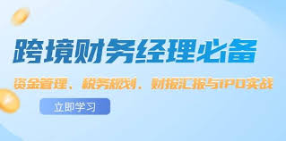 跨境财务经理必备