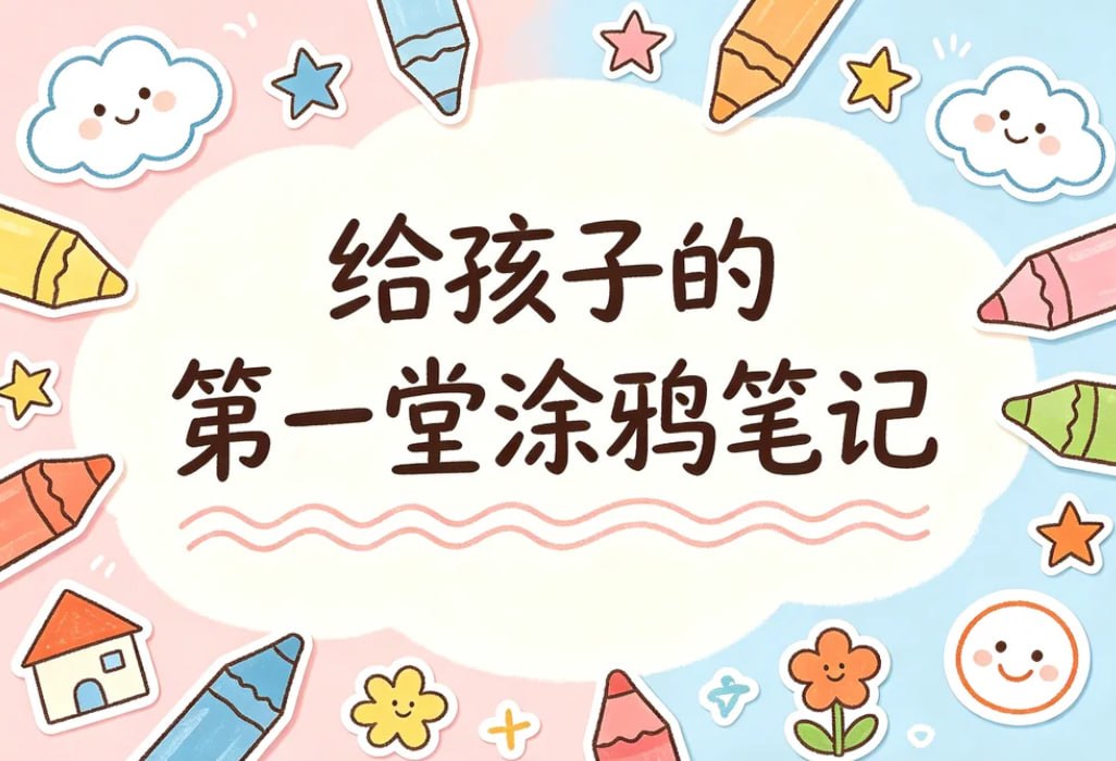 给孩子的第一堂涂鸦笔记，用画画激活大脑与创造力