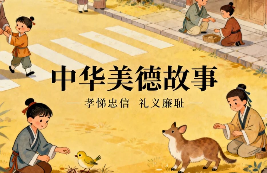 中华美德故事动画，滋养孩子品格的成长养分