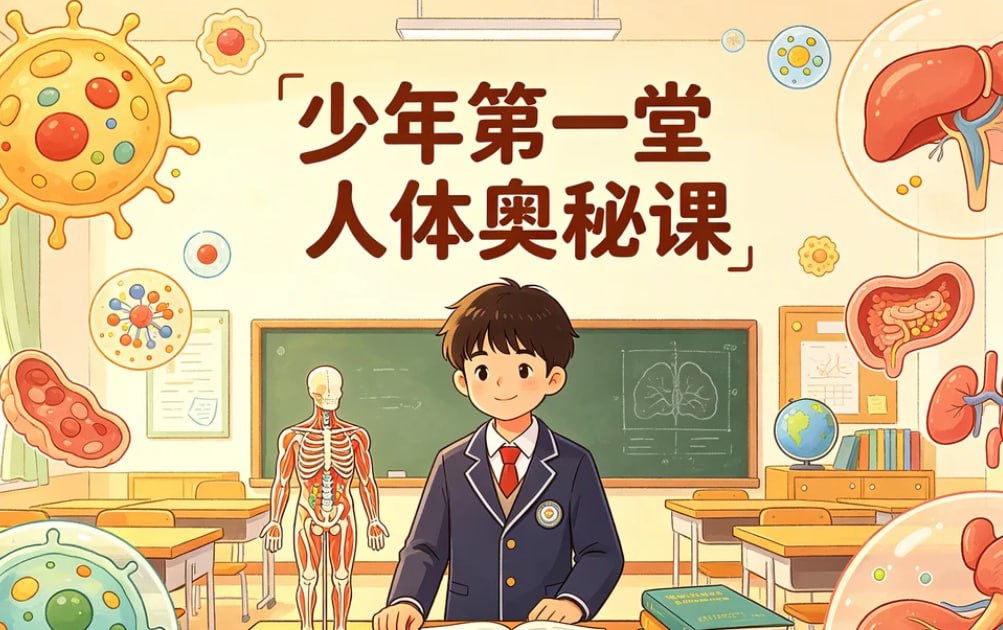 少年第一堂人体奥秘课，认识身体里的精密小宇宙