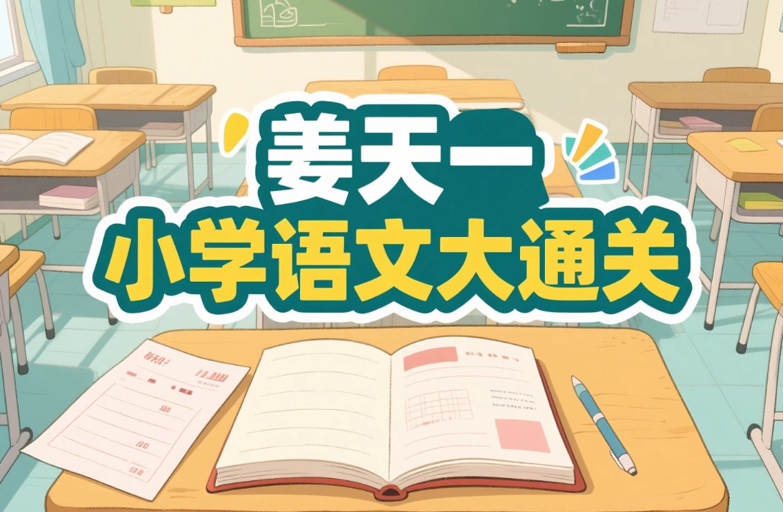 姜天一小学语文大通关，36节阅读理解+100节实战训练